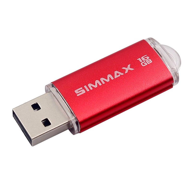 SIMMAX 2 Pack 16GB USB 2.0 Flash Drive Memory Stick Thumb Drive Pen Drive with Led Indicator (Blue Green) - Image 4
